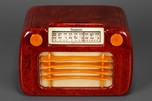 Oxblood Red Swirl Sentinel 284 &rsquo;Wavy Grill&rsquo; Catalin Radio
