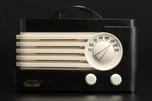 Deco Philco TP-20 Radio in Ebony with Ivory Trim