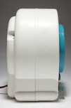 Rare Radialva &rdquo;Super-Boum&rdquo; Radio in White Plaskon with Blue Trim