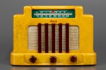 Pistachio Catalin Addison 5 &rsquo;Courthouse’ Radio with Merlot Trim - Beautiful