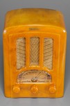 Beautiful Emerson AU-190 Catalin Radio in Marbleized Butterscotch