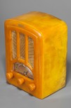 Beautiful Emerson AU-190 Catalin Radio in Marbleized Butterscotch