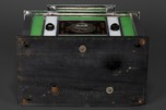 Radio-Glo Stained Glass + Chrome Radio in Green with White - Exceptional