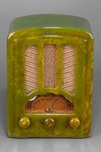 Highly Marbleized Green Emerson AU-190 ’Tombstone’ Catalin Radio