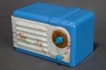 Blue Plaskon RCA 9-SX &rdquo;Nipper&rdquo; with Beetle Plastic Trim - Beautiful