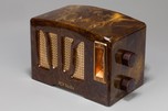 RCA ‘Tulip Grill’ RC-350 Catalin Radio in Circassian Onyx Brown