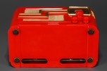 Striking Fada 360RG ’Coloradio’ Radio in Chinese Red Plaskon with Gold Trim