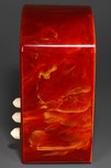 Highly Swirled Oxblood Catalin Emerson BT-245 &rsquo;Tombstone&rsquo; Radio