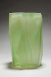 Ruba Rombic Jade Glass Vase American Art Deco
