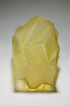 American Art Deco Ruba Rombic Sunshine Yellow Glass Vase
