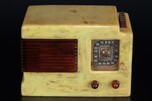 Sentinel 195ULTA ’Push-Button’ Catalin Radio in Pistachio with Tortoise