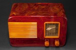 Sentinel 248NR Catalin Radio in Oxblood with Butterscotch