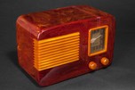 Sentinel 248NR Catalin Radio in Oxblood with Butterscotch