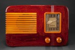 Sentinel 248NR Catalin Radio in Oxblood with Butterscotch