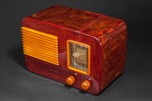 Sentinel 248NR Catalin Radio in Oxblood with Butterscotch