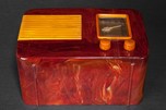 Sentinel 248NR Catalin Radio in Oxblood with Butterscotch
