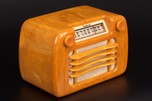 Sentinel 284 Radio Catalin ’Wavy Grill’ in Sand with Yellow