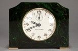 Art Deco Seth Thomas Catalin Bakelite Clock in Hunter Green