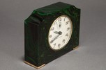 Art Deco Seth Thomas Catalin Bakelite Clock in Hunter Green