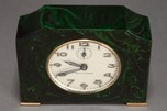 Art Deco Seth Thomas Catalin Bakelite Clock in Hunter Green