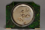 Art Deco Seth Thomas Catalin Bakelite Clock in Hunter Green