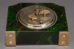 Art Deco Seth Thomas Catalin Bakelite Clock in Hunter Green