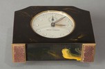 Art Deco Seth Thomas Catalin Bakelite Clock in Black Swirl