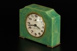 Deco Seth Thomas Catalin Bakelite Clock in Turquoise-Green