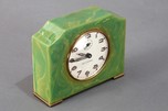 Art Deco Seth Thomas Catalin Bakelite Clock in Green