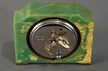 Art Deco Seth Thomas Catalin Bakelite Clock in Green