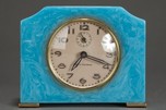 Art Deco Seth Thomas Catalin Bakelite Clock in Azure Blue