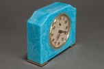 Art Deco Seth Thomas Catalin Bakelite Clock in Azure Blue