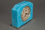 Art Deco Seth Thomas Catalin Bakelite Clock in Azure Blue