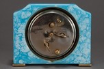 Art Deco Seth Thomas Catalin Bakelite Clock in Azure Blue