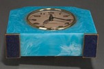 Art Deco Seth Thomas Catalin Bakelite Clock in Azure Blue