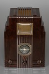 Marbleized Brown Air King ’Skyscraper’ Radio Model 66- Harold Van Doren