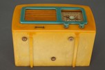 Catalin Sonora KM &rdquo;Coronet&rdquo; Yellow + Blue 1941 Art Deco Radio