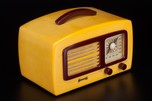 Sonora KM ’Coronet’ Catalin Radio in Yellow + Maroon