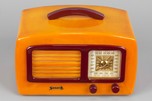 Sonora KM ’Coronet’ Catalin Radio in Butterscotch + Plum