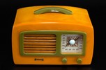 Catalin Sonora Radio KM ’Coronet’ in Yellow + Green