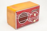 Sparton 500C Red Cloisonné Art Deco Radio with Catalin Case