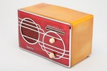 Sparton 500C Red Cloisonné Art Deco Radio with Catalin Case