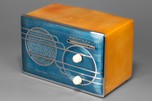 Sparton ’Cloisonné’ Model 500C Catalin Radio with Metallic Blue Front