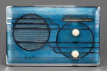 Sparton ’Cloisonné’ Model 500C Catalin Radio with Metallic Blue Front