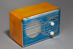 Sparton ’Cloisonné’ Model 500C Catalin Radio with Blue Front