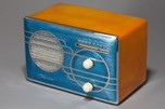 Sparton ’Cloisonné’ Model 500C Catalin Radio with Blue Front