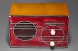 Sparton ’Cloisonné’ Model 500C Catalin Radio with Red Front