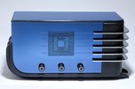 Sparton 557 &rdquo;Sled&rdquo; Radio in Cobalt Blue Mirror Art Deco Teague Design