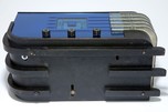 Sparton 557 &rdquo;Sled&rdquo; Radio in Cobalt Blue Mirror Art Deco Teague Design