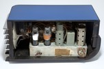 Sparton 557 &rdquo;Sled&rdquo; Radio in Cobalt Blue Mirror Art Deco Teague Design